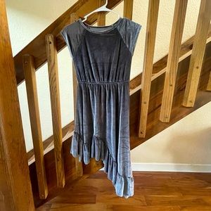 Joyfolie Aleena dress in gray velvet